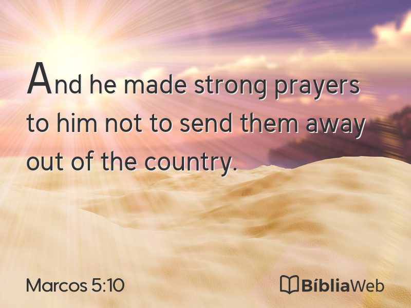 Marcos 5:10 em imagem para compartilhar