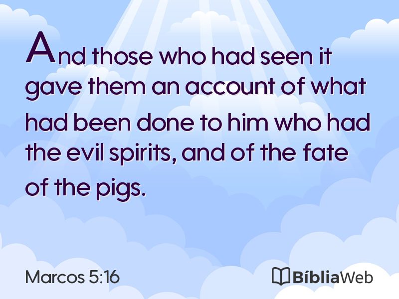 Marcos 5:16 em imagem para compartilhar