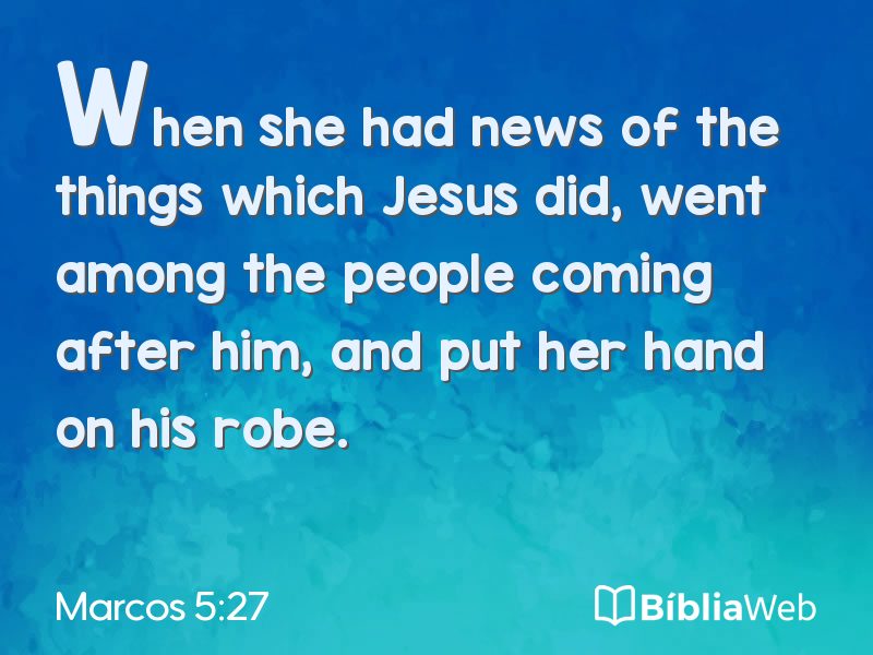 Marcos 5:27 em imagem para compartilhar