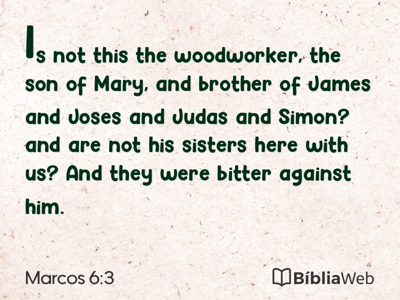 Marcos 6:3 em imagem para compartilhar