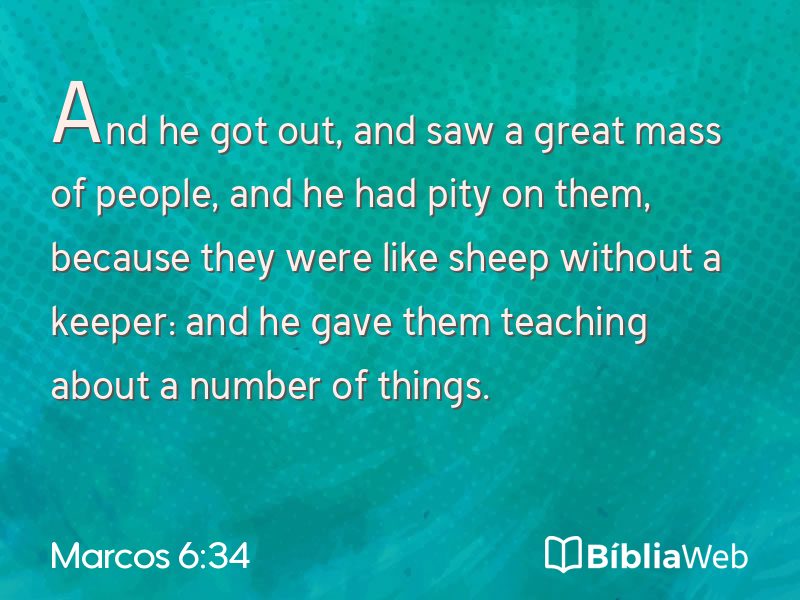 Marcos 6:34 em imagem para compartilhar