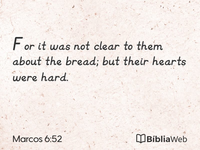 Marcos 6:52 em imagem para compartilhar