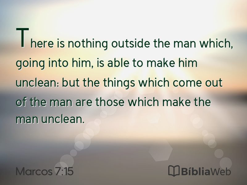 Marcos 7:15 em imagem para compartilhar