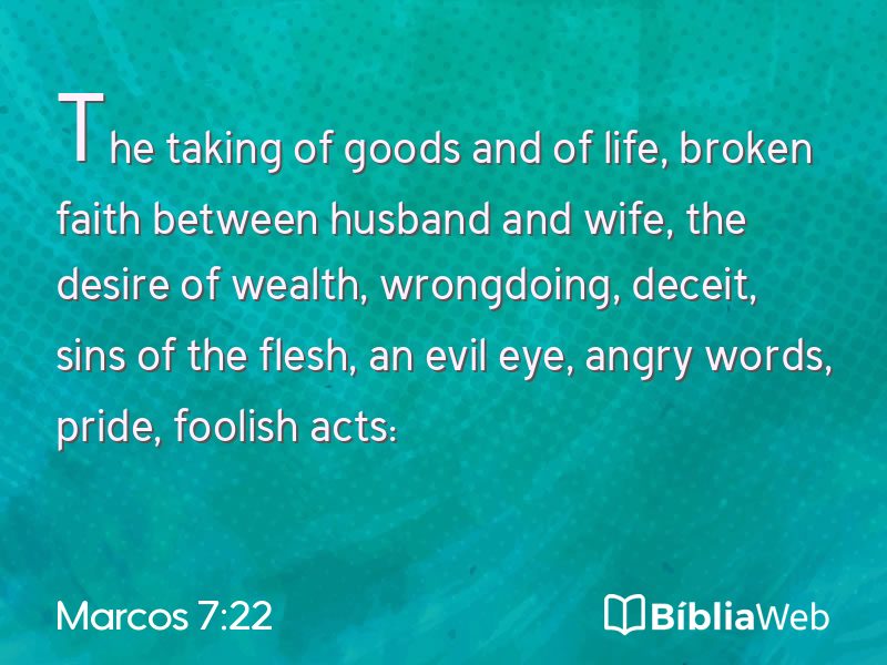Marcos 7:22 em imagem para compartilhar