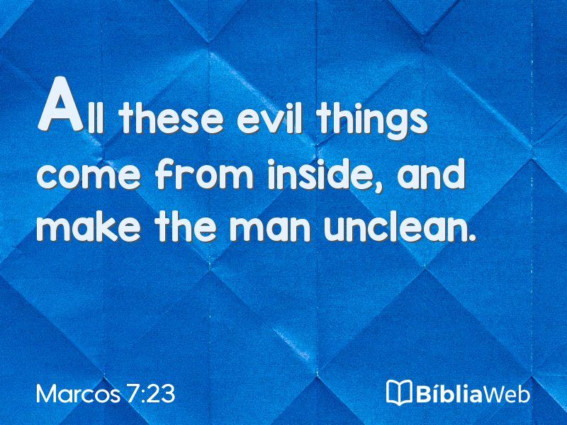 Marcos 7:23 em imagem para compartilhar