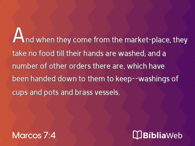 Marcos 7:4 em imagem para compartilhar