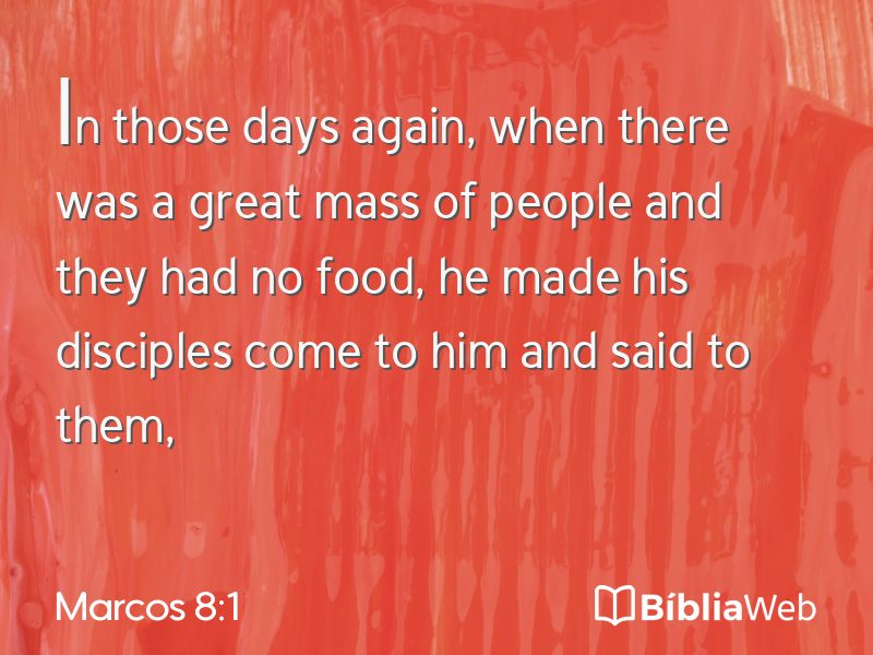 Marcos 8:1 em imagem para compartilhar