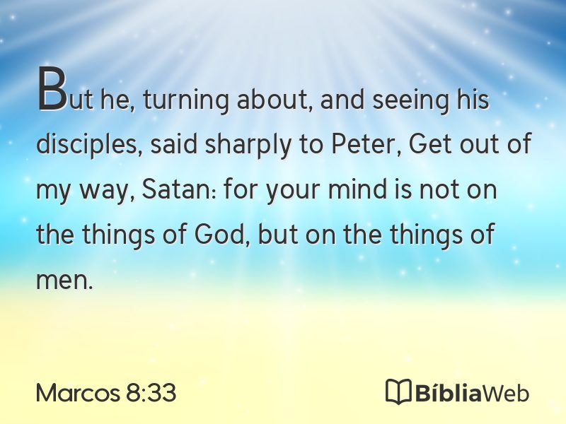 Marcos 8:33 em imagem para compartilhar