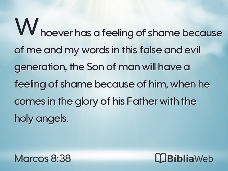 Marcos 8:38 em imagem para compartilhar
