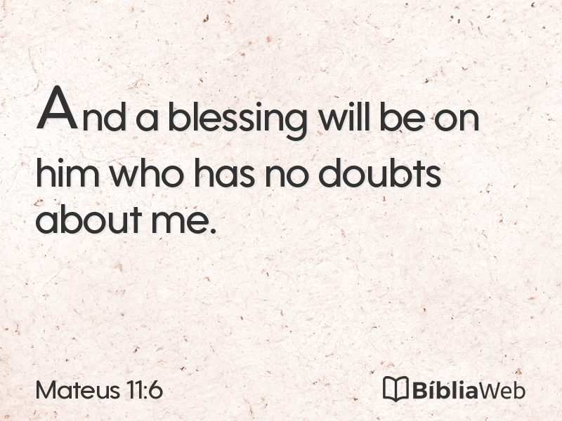 Mateus 11:6 em imagem para compartilhar