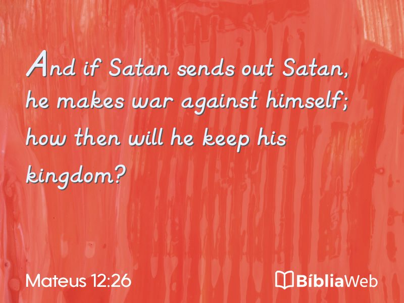 Mateus 12:26 em imagem para compartilhar
