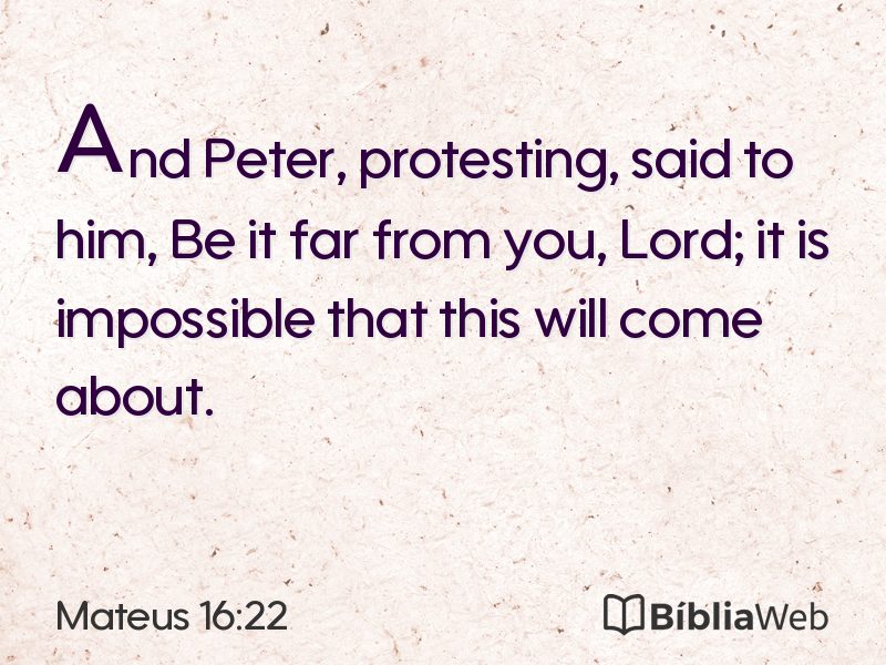 Mateus 16:22 em imagem para compartilhar