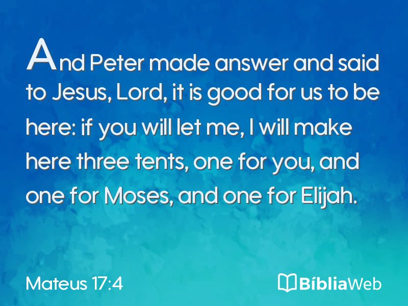 Mateus 17:4 em imagem para compartilhar