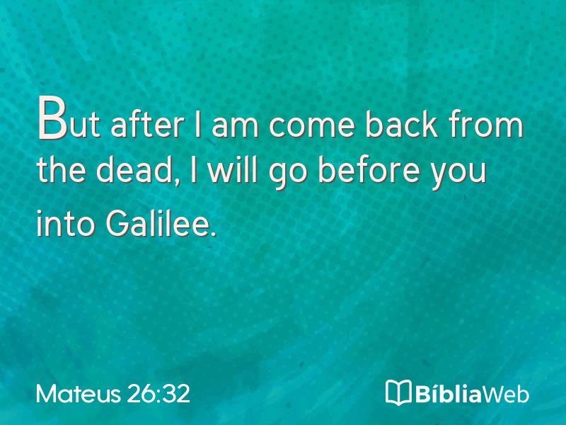 Mateus 26:32 em imagem para compartilhar