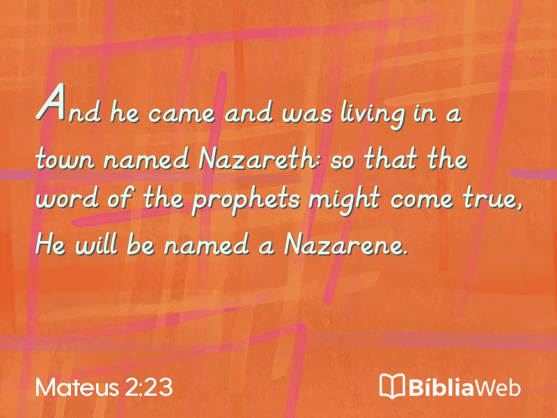 Mateus 2:23 em imagem para compartilhar