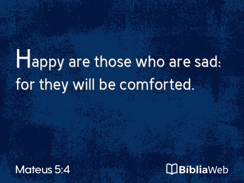 Mateus 5:4 em imagem para compartilhar