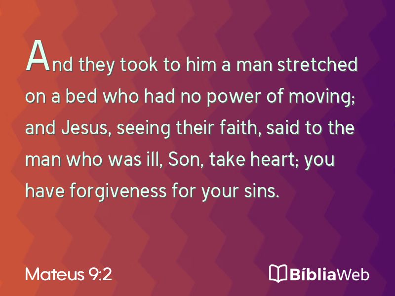 Mateus 9:2 em imagem para compartilhar