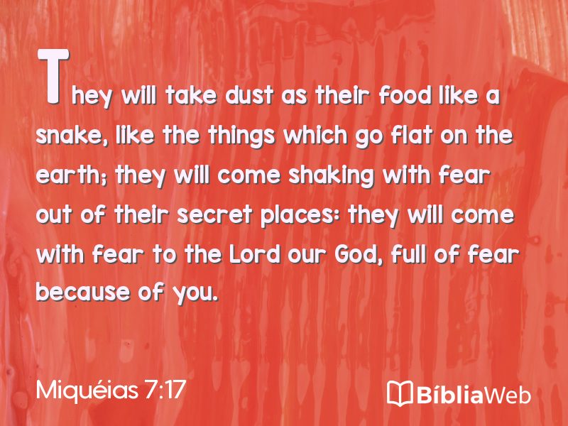 Miquéias 7:17 em imagem para compartilhar