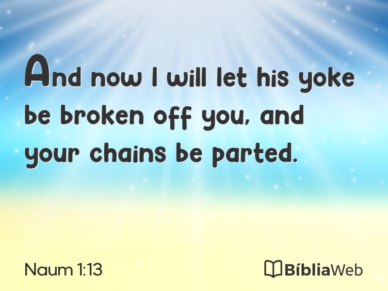 Naum 1:13 em imagem para compartilhar