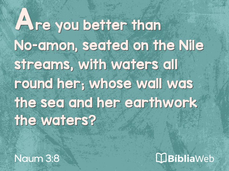 Naum 3:8 em imagem para compartilhar