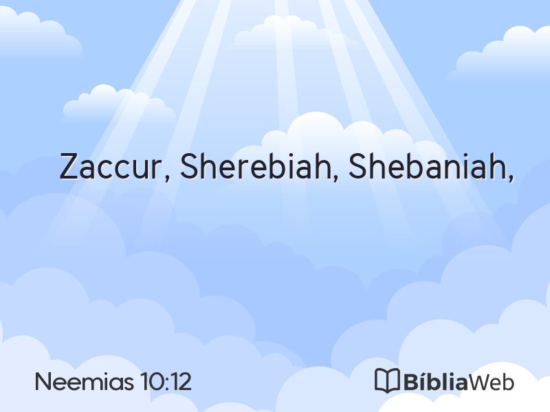 Neemias 10:12 em imagem para compartilhar
