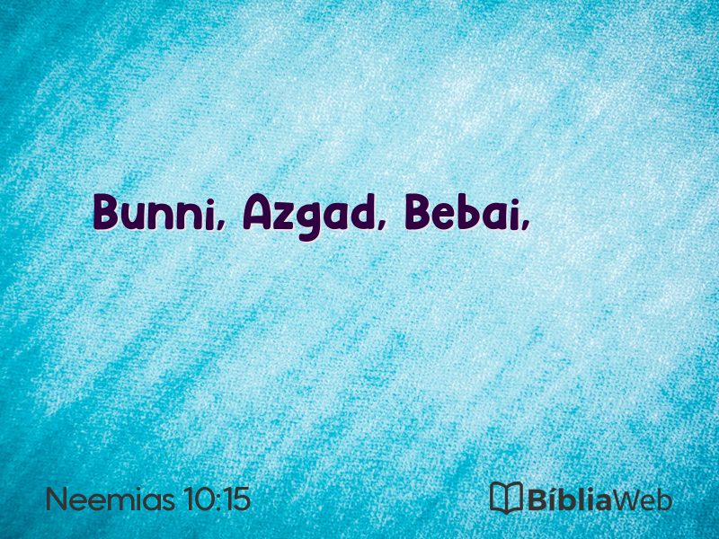 Neemias 10:15 em imagem para compartilhar