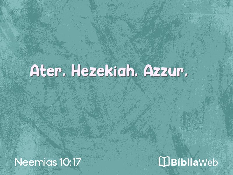 Neemias 10:17 em imagem para compartilhar