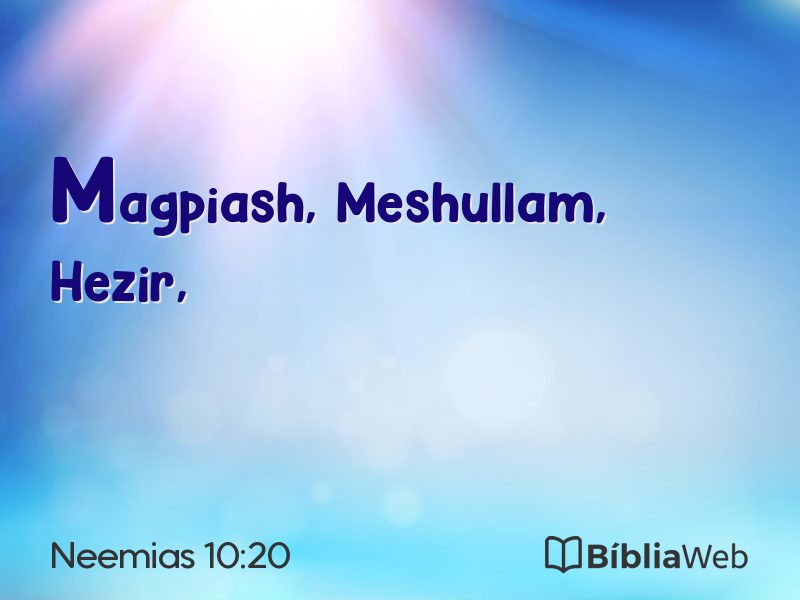 Neemias 10:20 em imagem para compartilhar