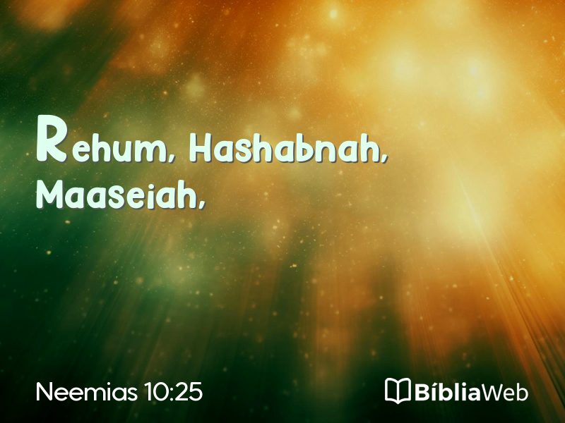 Neemias 10:25 em imagem para compartilhar