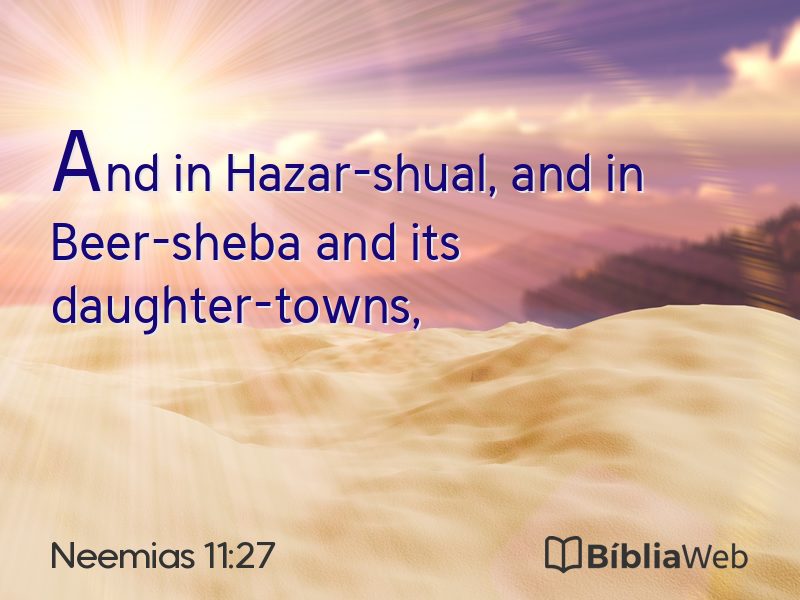 Neemias 11:27 em imagem para compartilhar