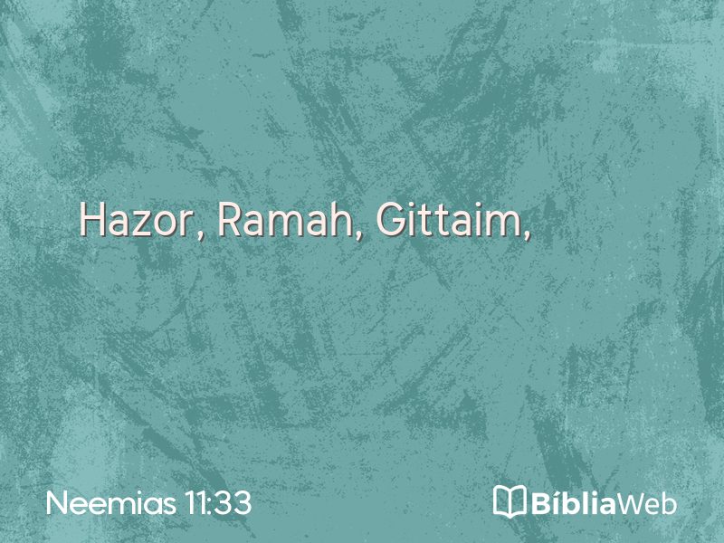 Neemias 11:33 em imagem para compartilhar