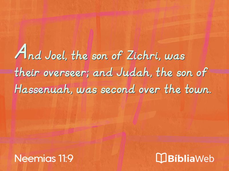 Neemias 11:9 em imagem para compartilhar