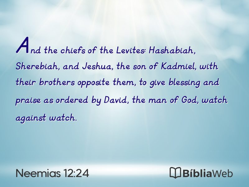 Neemias 12:24 em imagem para compartilhar