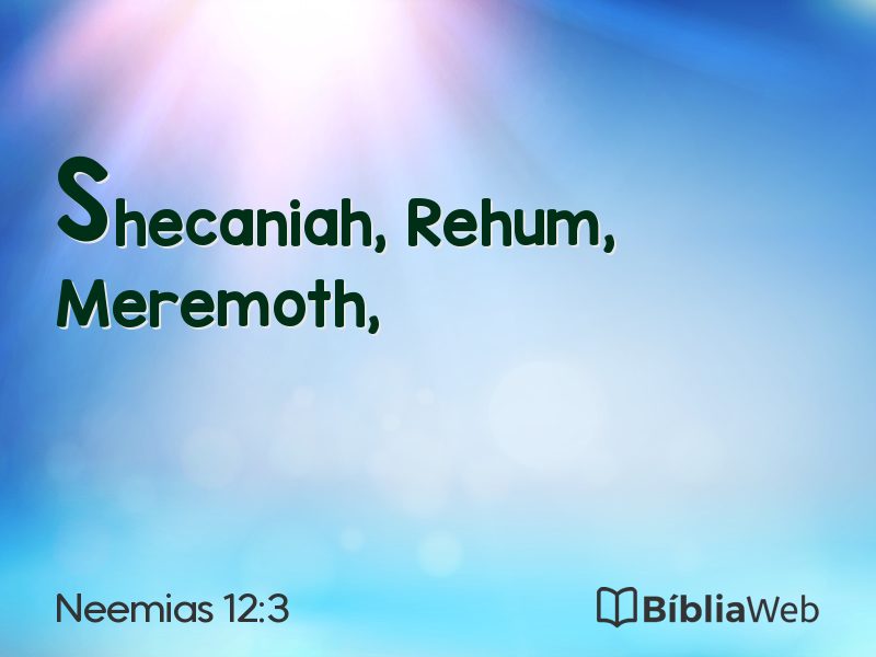 Neemias 12:3 em imagem para compartilhar
