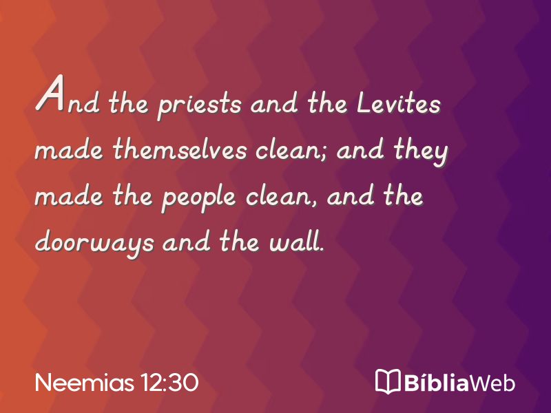 Neemias 12:30 em imagem para compartilhar