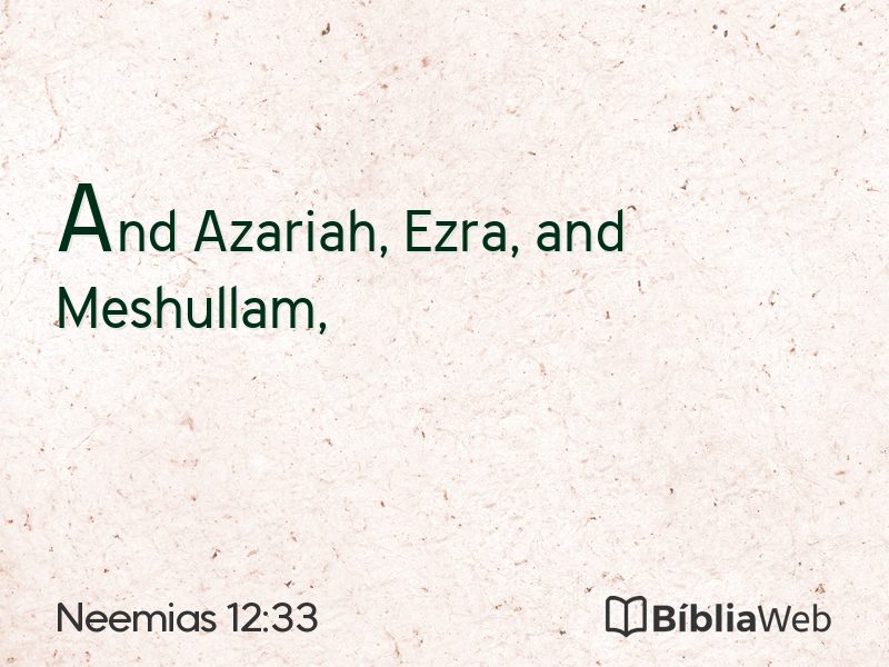 Neemias 12:33 em imagem para compartilhar