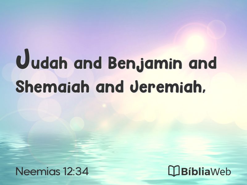 Neemias 12:34 em imagem para compartilhar