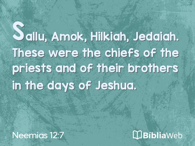 Neemias 12:7 em imagem para compartilhar