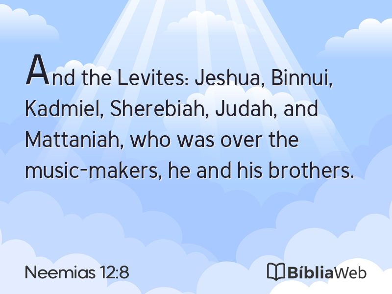 Neemias 12:8 em imagem para compartilhar