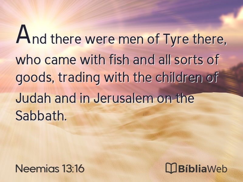 Neemias 13:16 em imagem para compartilhar