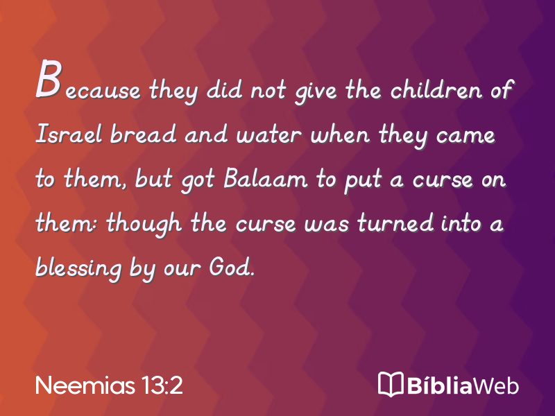 Neemias 13:2 em imagem para compartilhar