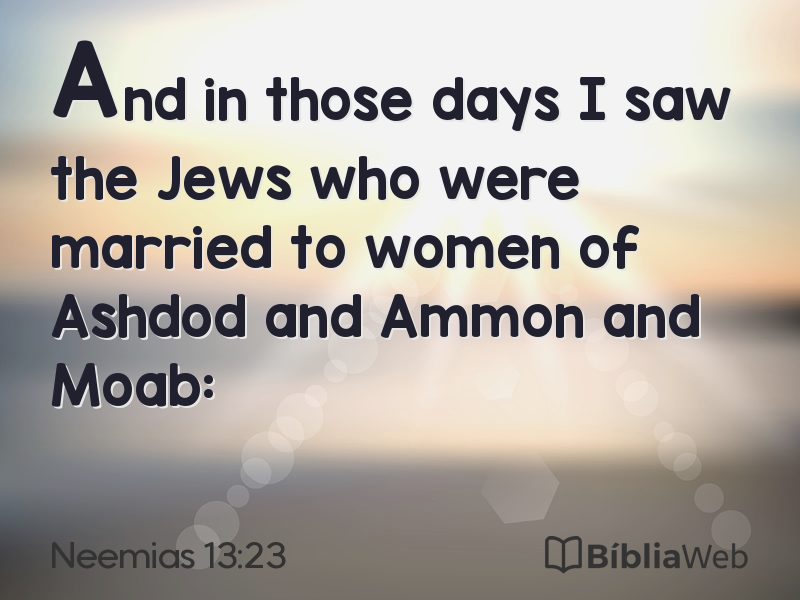 Neemias 13:23 em imagem para compartilhar