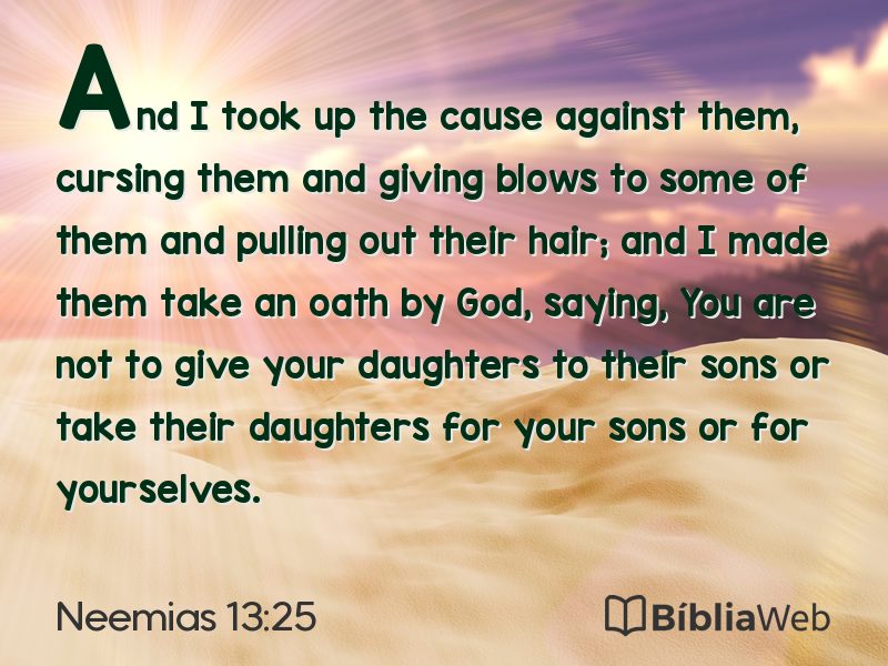 Neemias 13:25 em imagem para compartilhar