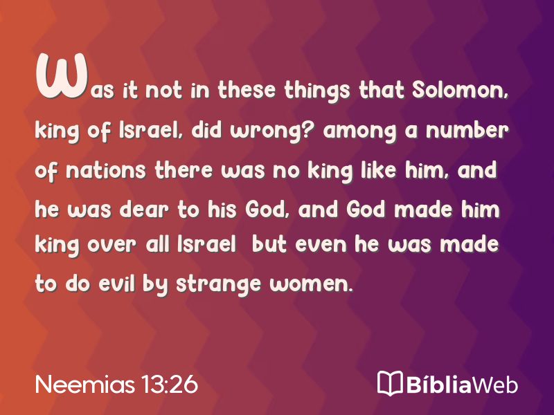 Neemias 13:26 em imagem para compartilhar