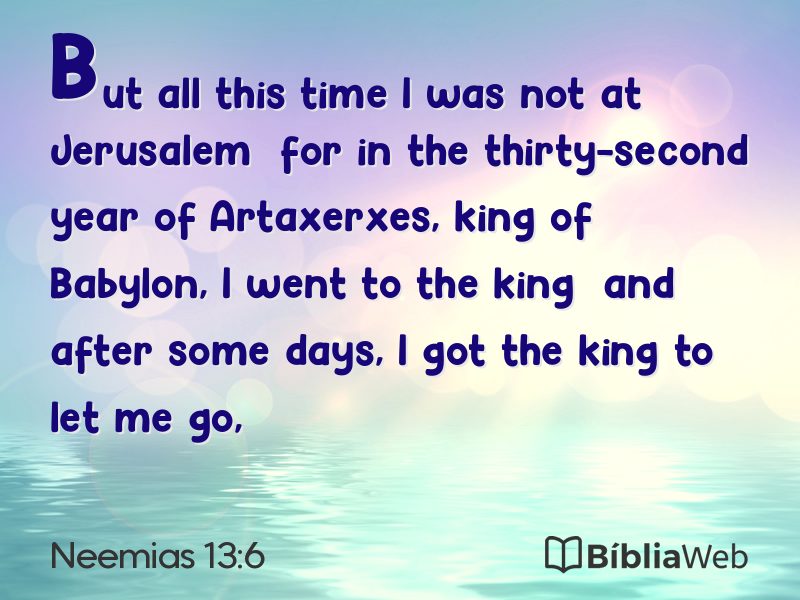 Neemias 13:6 em imagem para compartilhar