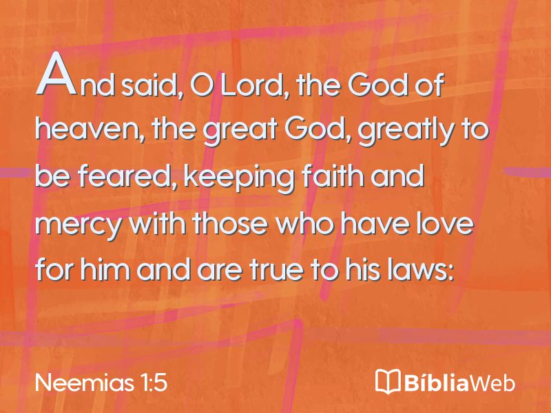 Neemias 1:5 em imagem para compartilhar