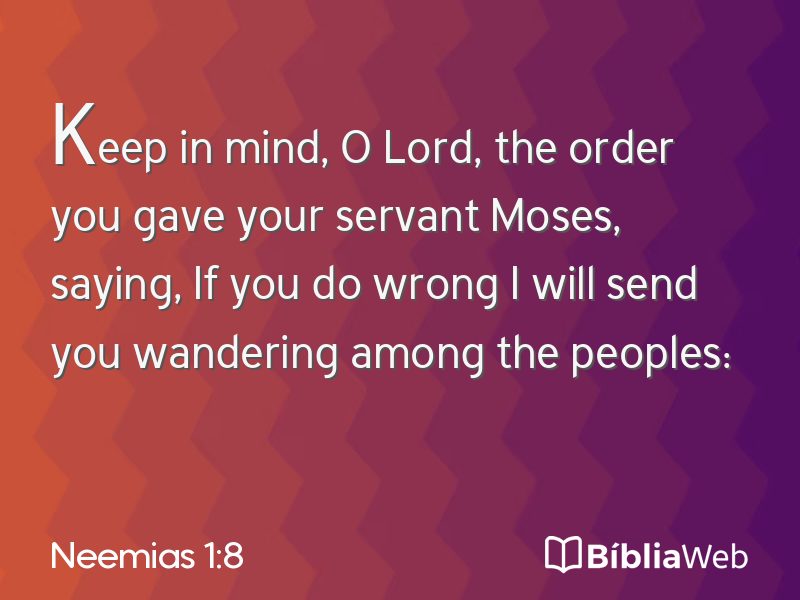Neemias 1:8 em imagem para compartilhar
