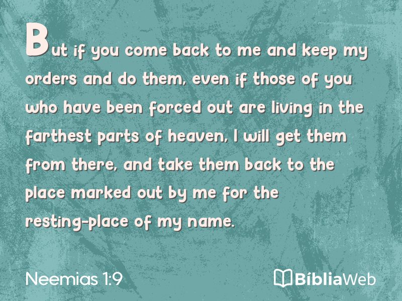 Neemias 1:9 em imagem para compartilhar