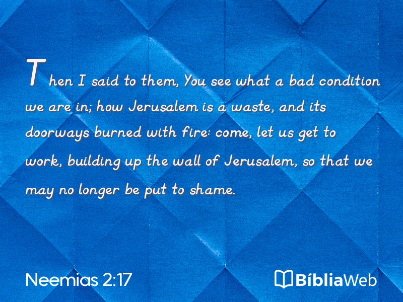 Neemias 2:17 em imagem para compartilhar