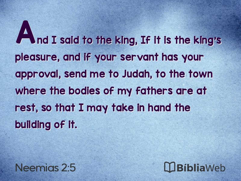 Neemias 2:5 em imagem para compartilhar